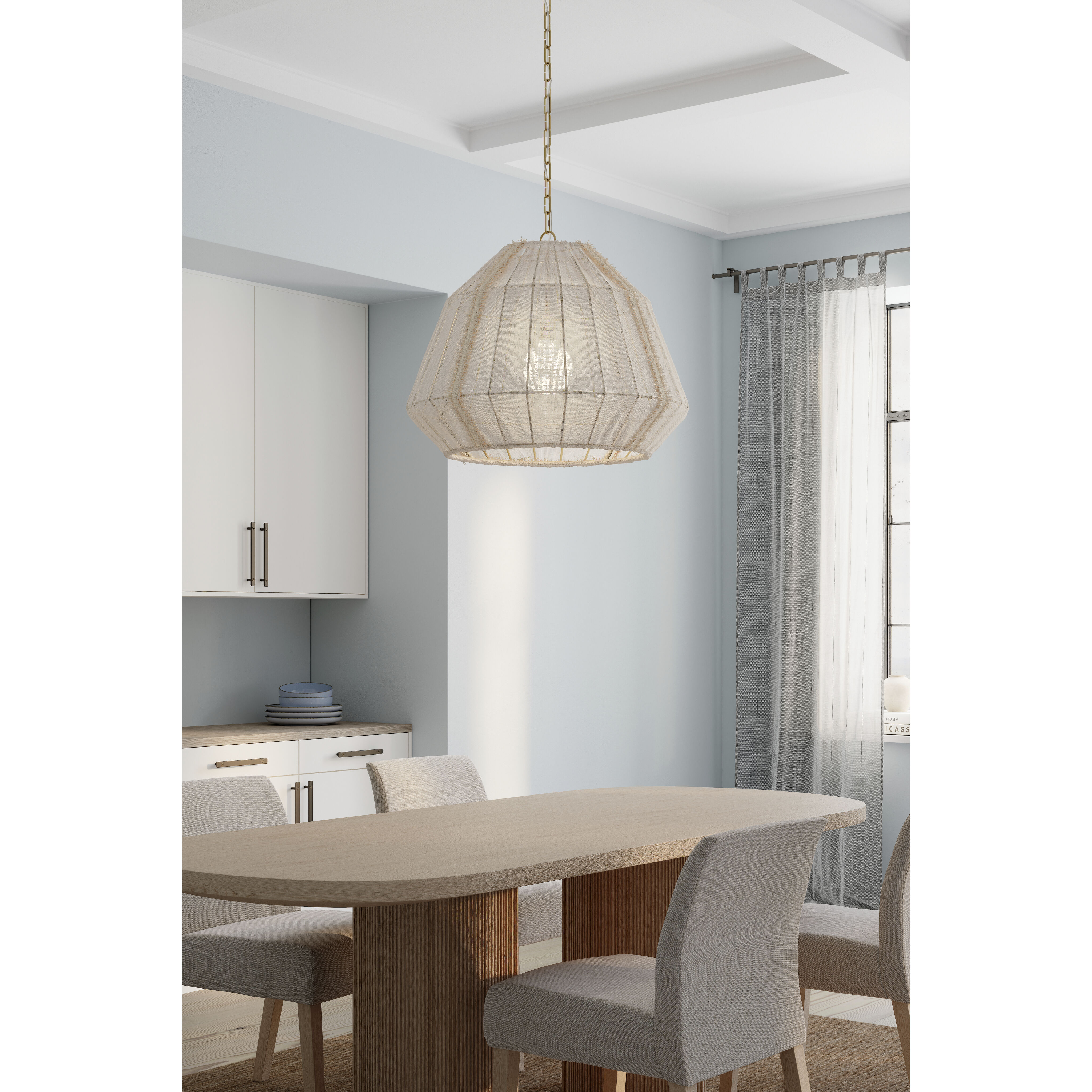 Velune 1 Light 28 inch Legacy Brass Pendant Ceiling Light