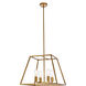 Declan 4 Light 20 inch Brass Pendant Ceiling Light