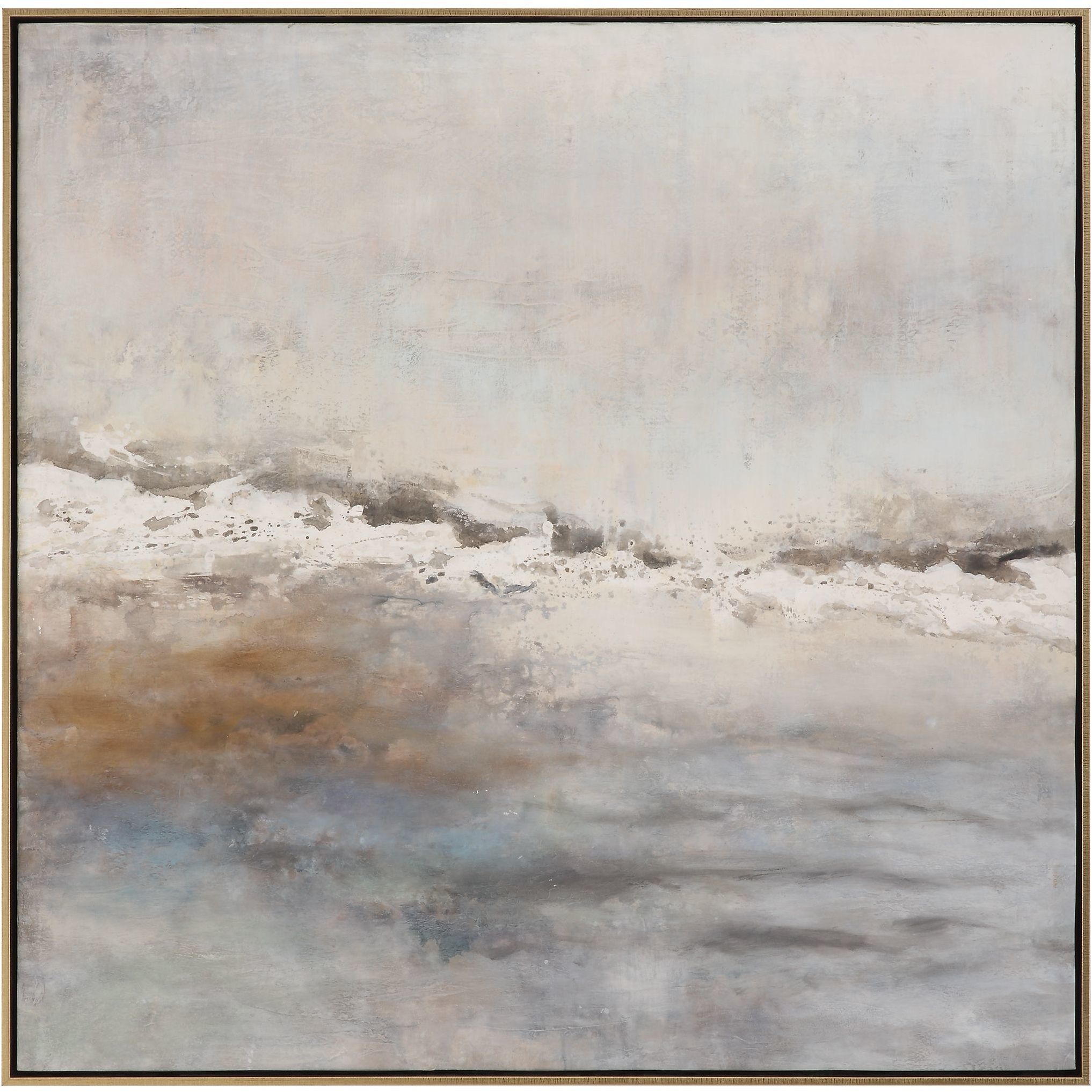 Storm Clouds 43.25 X 43.25 inch Abstract Hand Painted Art