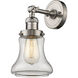 Franklin Restoration Bellmont LED 6.5 inch Brushed Satin Nickel Sconce Wall Light in Clear Glass, Franklin Restoration