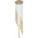 Forest LED 18 inch Modern Gold Chandelier Ceiling Light