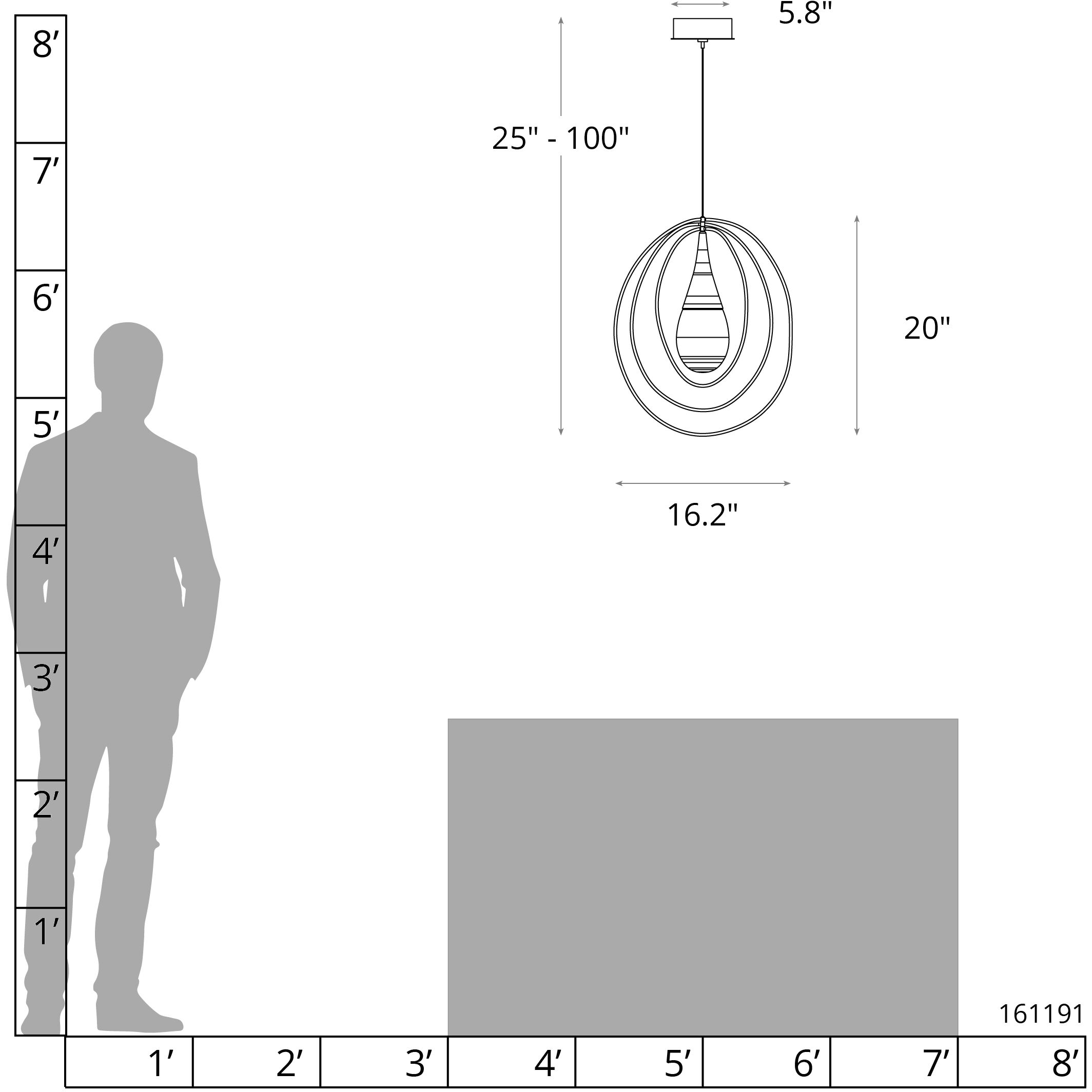 Lyric 1 Light 16.2 inch Modern Brass Pendant Ceiling Light