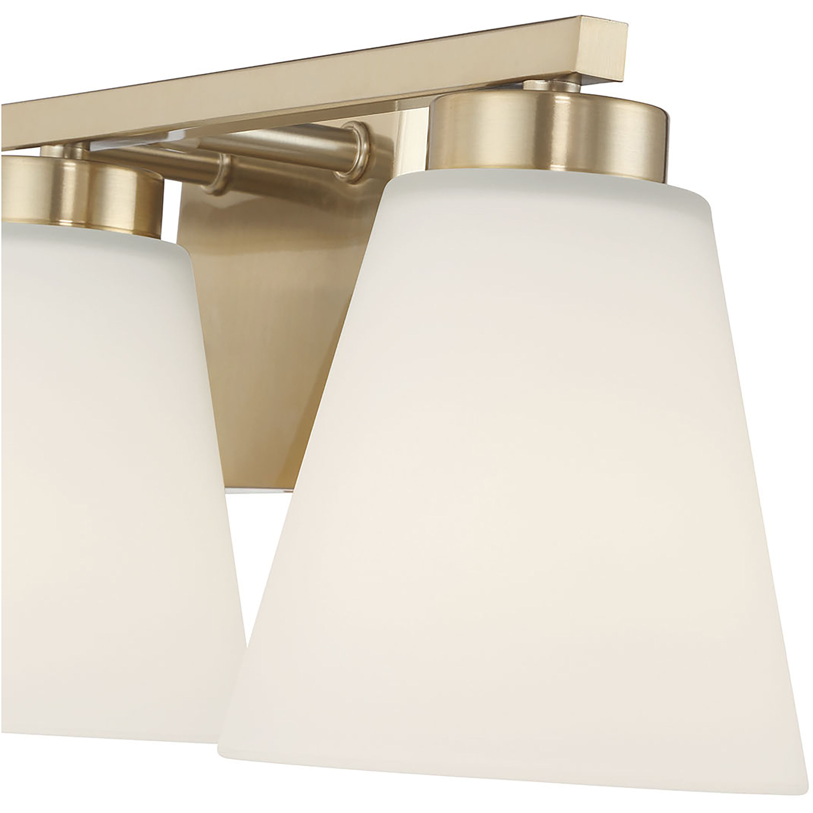 Strayhan 3 Light 22 inch Modern Gold Bathroom Vanity Light Wall Light