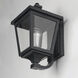 Sutton Place VX 1 Light 15 inch Black Outdoor Wall Mount