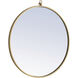 Eternity 24 X 24 inch Brass Wall Mirror