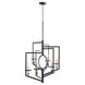 Oxalis 6 Light 25 inch Noir Chandelier Ceiling Light