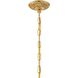 Traditional Crystal 5 Light 22 inch Polished Brass Chandelier Ceiling Light in Clear Spectra