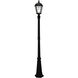 Royal LED 87 inch Black Lamp Post Set, Solar