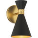 Conic 1 Light 5.5 inch Honey Gold Wall Sconce Wall Light