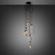 Hooked 6.0 LED 8.27 inch Stone / Brass Pendant Ceiling Light, Mix
