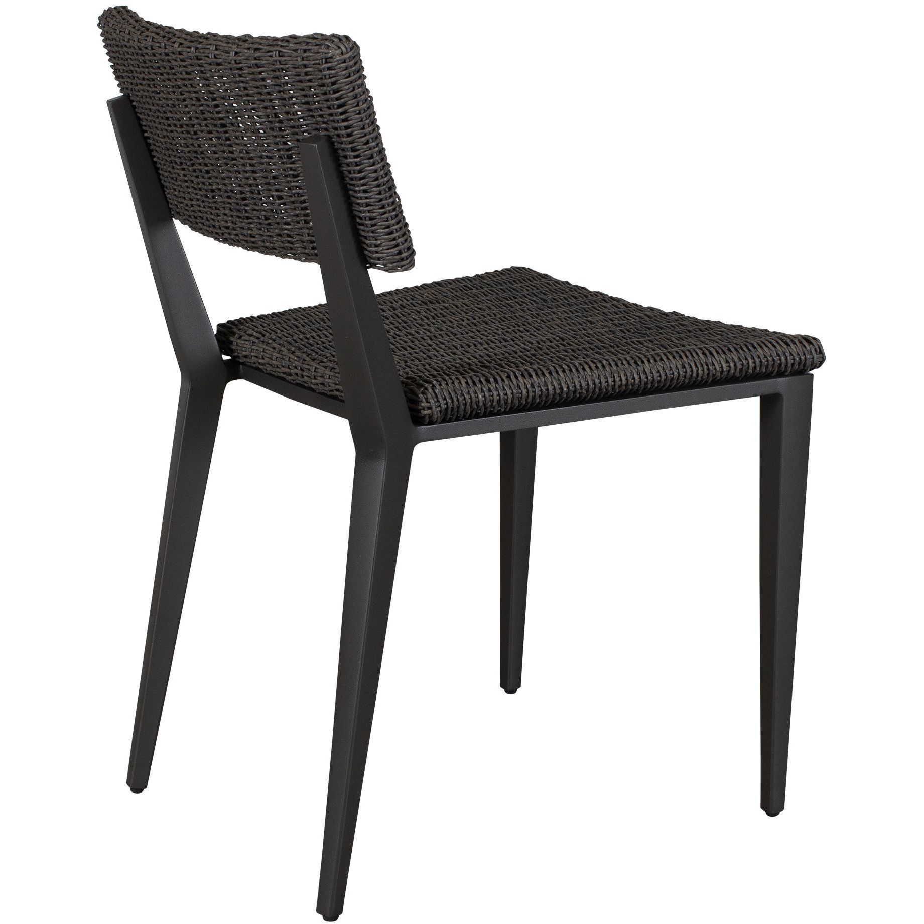 Calbas Java Black and Mocha Outdoor Dining Chair