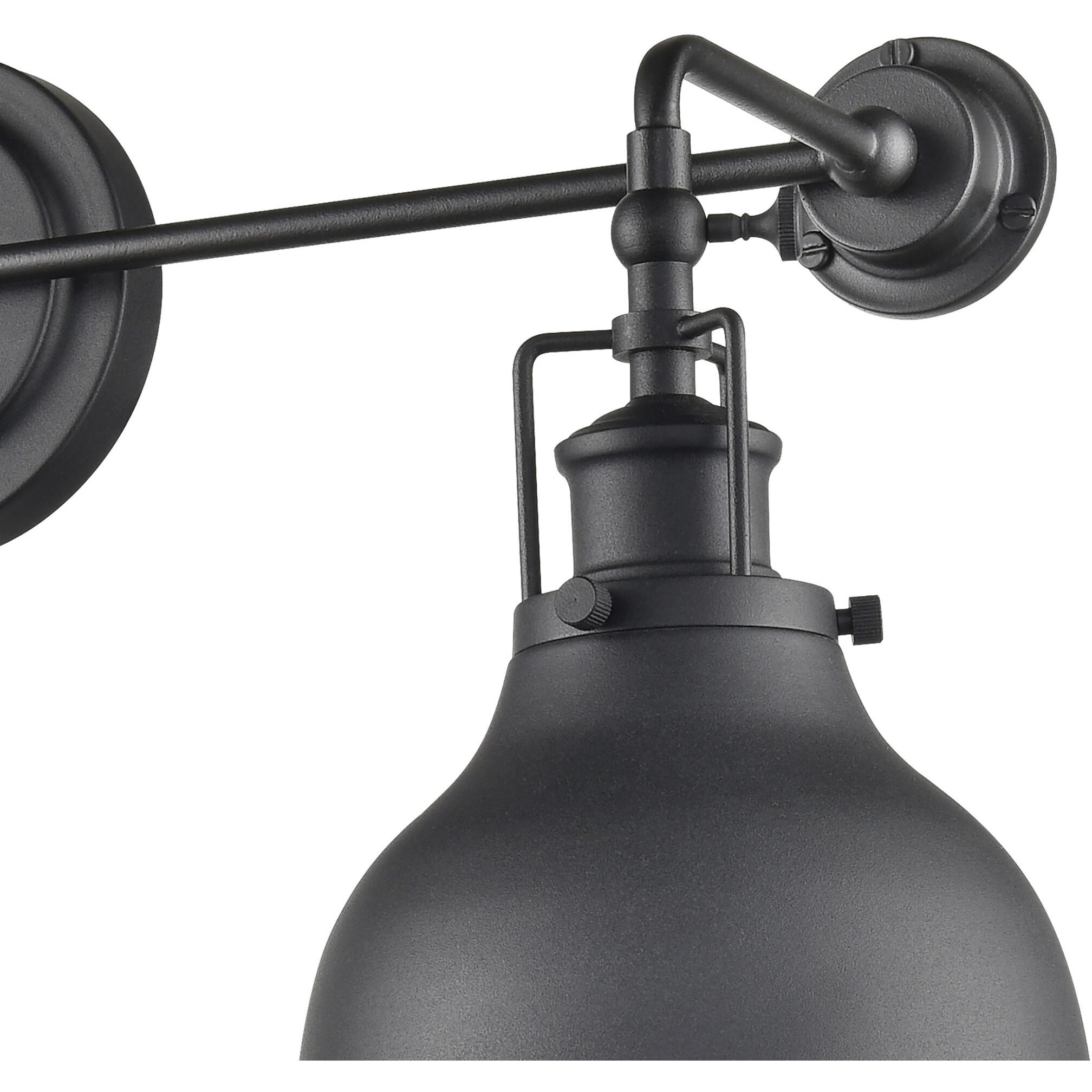 Skillet 2 Light 26 inch Matte Black Sconce Wall Light