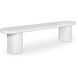 Eris White Outdoor Dining Bench