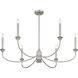 Coventry 6 Light 40 inch Satin Nickel Chandelier Ceiling Light, Essentials