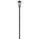 Gannon 3 Light 120.75 inch Black Outdoor Post Mounted Fixture