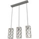 Gablecrest 3 Light 5 inch Distressed White Linear Cluster Pendant Ceiling Light