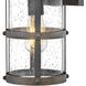 Estate Series Lakehouse Outdoor Wall Mount Lantern in Aged Zinc, Non-LED