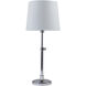 Townhouse 23 inch 100 watt Polished Nickel Table Lamp Portable Light