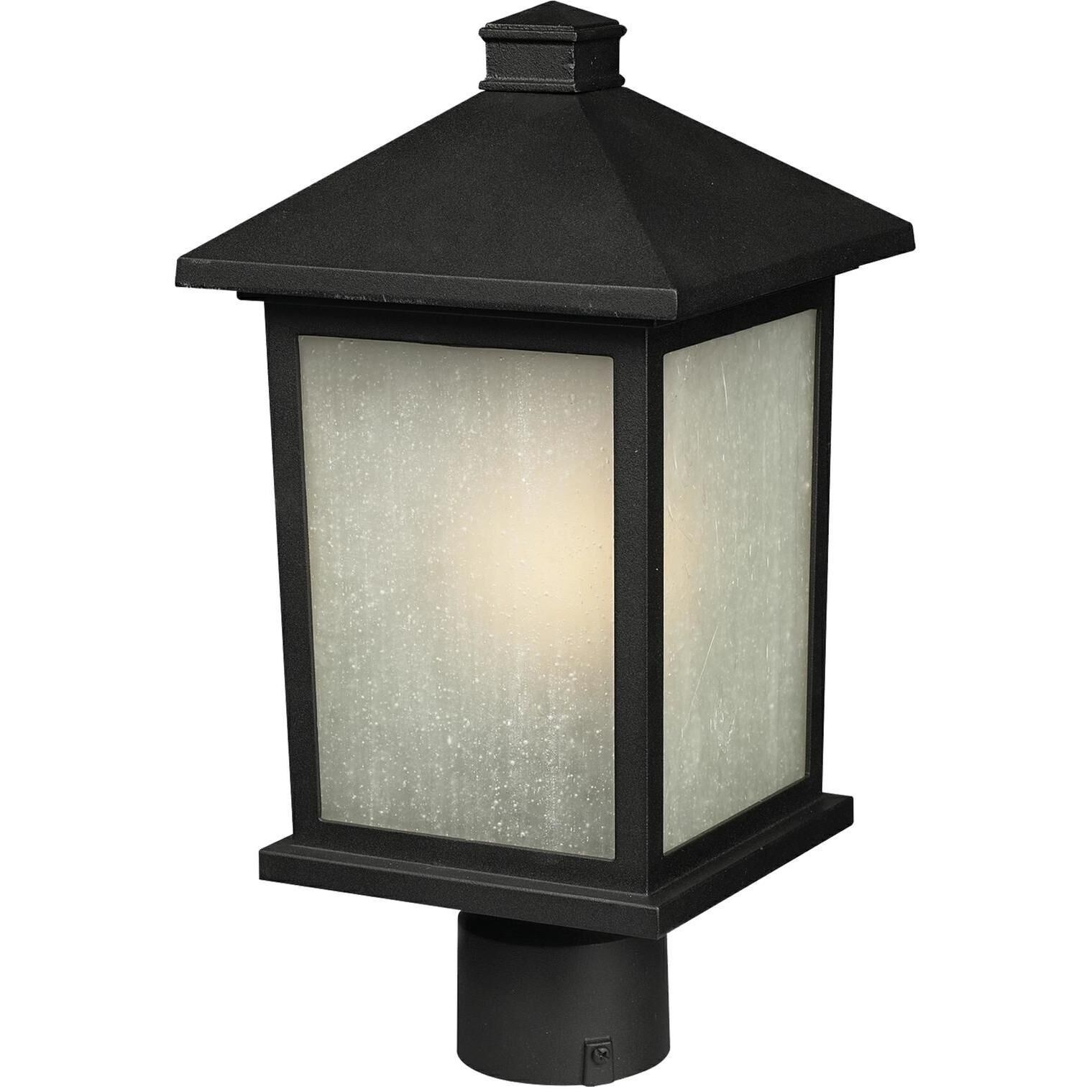 Holbrook 1 Light 16 inch Black Outdoor Post Mount Fixture