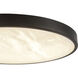 Alora Mood Evelyn 11.88 inch Matte Black and Alabaster Flush Mount Ceiling Light
