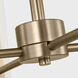 Drew & Jonathan Capalino 8 Light 24 inch Satin Brass Chandelier Ceiling Light