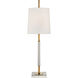 Thomas O'Brien Lexington 31.75 inch 60 watt Hand-Rubbed Antique Brass with Crystal Table Lamp Portable Light, Medium