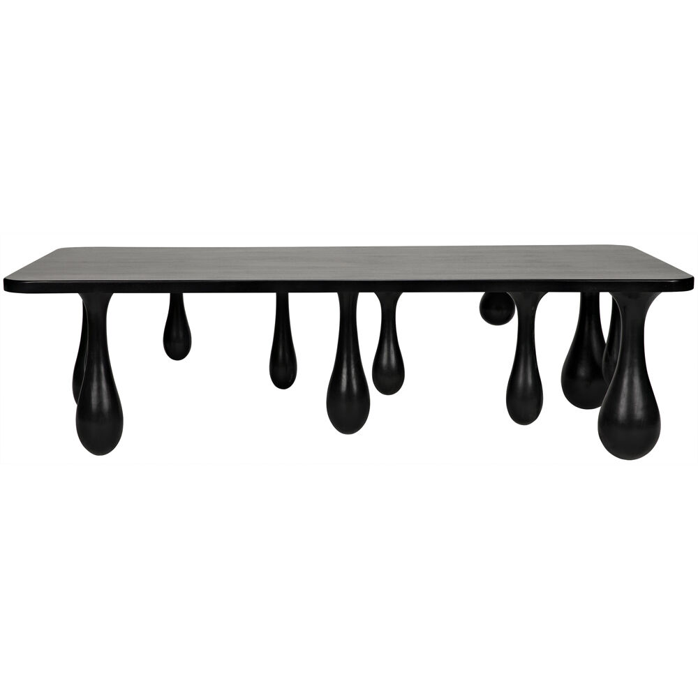 Drop 64 X 33 inch Hand Rubbed Black Coffee Table