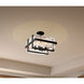 Cloud Break 4 Light 15 inch Coal Semi Flush Ceiling Light