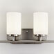 Oslo 4 Light 27.5 inch Brushed Nickel Wall Bath Fixture Wall Light