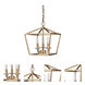 Kennedy 3 Light 12 inch Antique Gold Pendant Ceiling Light
