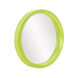Ellipse 39 X 35 inch Glossy Green Wall Mirror