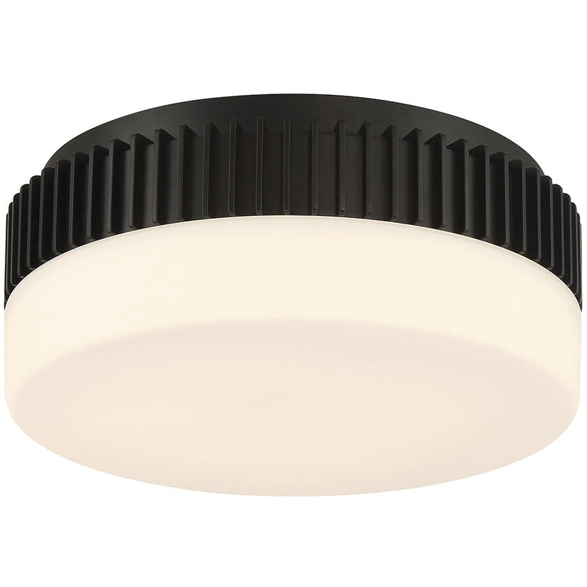 Purgos LED 12 inch Matte Black Flush Mount Ceiling Light