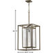 Open Air Max LED 17 inch Burnished Bronze Outdoor Hanging Lantern