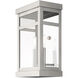 Hopewell 2 Light 15 inch Brushed Nickel Outdoor Wall Lantern