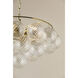 Mimi 6 Light 22.5 inch Aged Brass Chandelier Ceiling Light