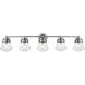 Vaughn 5 Light 40.75 inch Chrome Vanity Wall Light