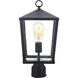 Olsen 1 Light 16 inch Midnight Outdoor Post Light