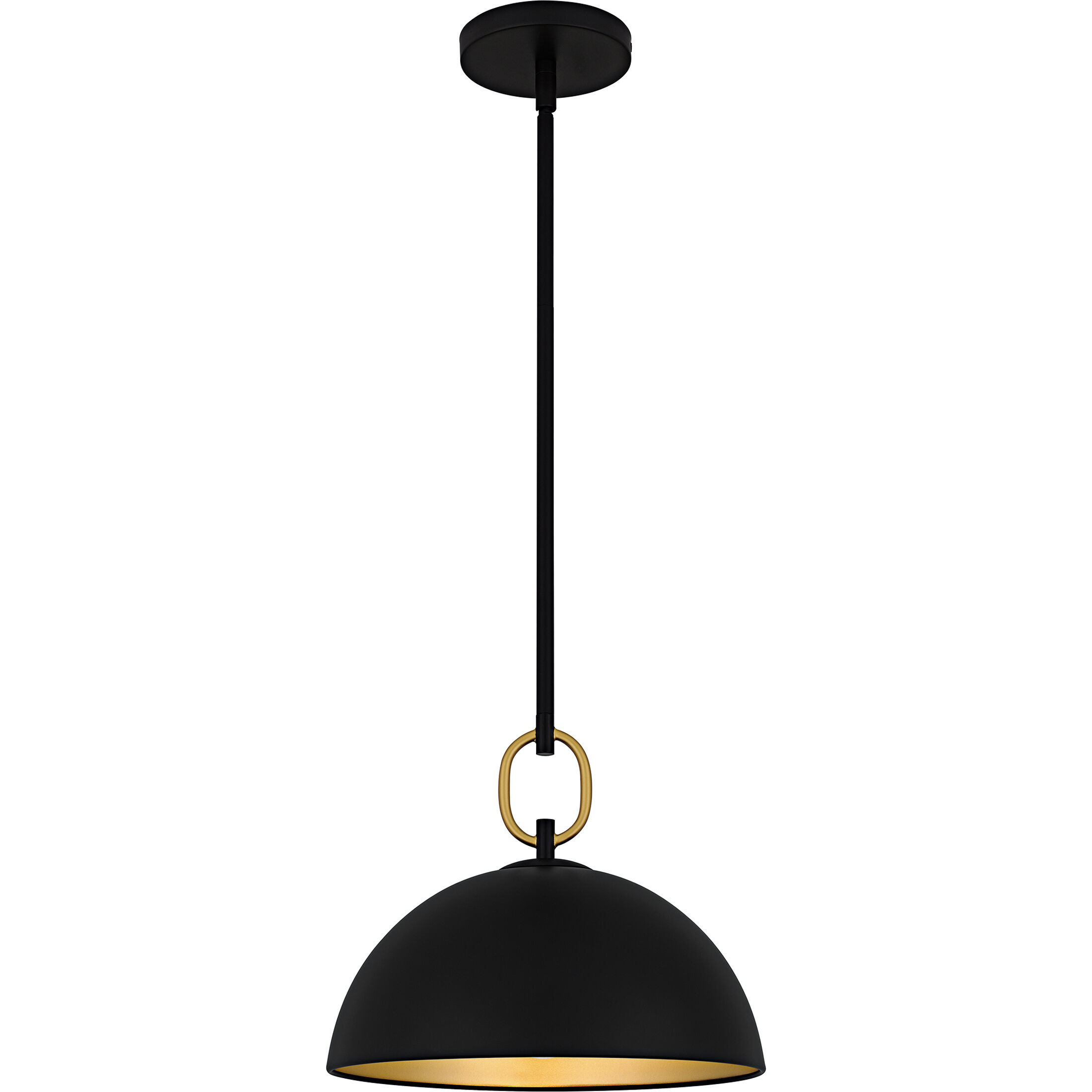 Cleo 1 Light 12 inch Matte Black Pendant Ceiling Light
