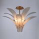 Fiore 5 Light 20 inch Antique Gold Leaf Semi Flush Ceiling Light