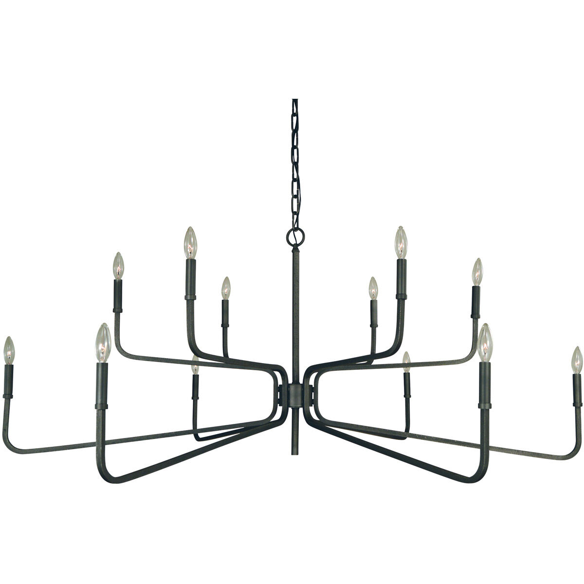 Heidleberg 12 Light 60 inch Iron Dining Chandelier Ceiling Light 