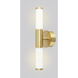 Palmera 1 LED 5.12 inch Brushed Gold Bath Vanity Wall Light
