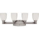 Neighborhood Bridwell 4 Light 28 inch Brushed Polished Nickel Vanity Light Wall Light