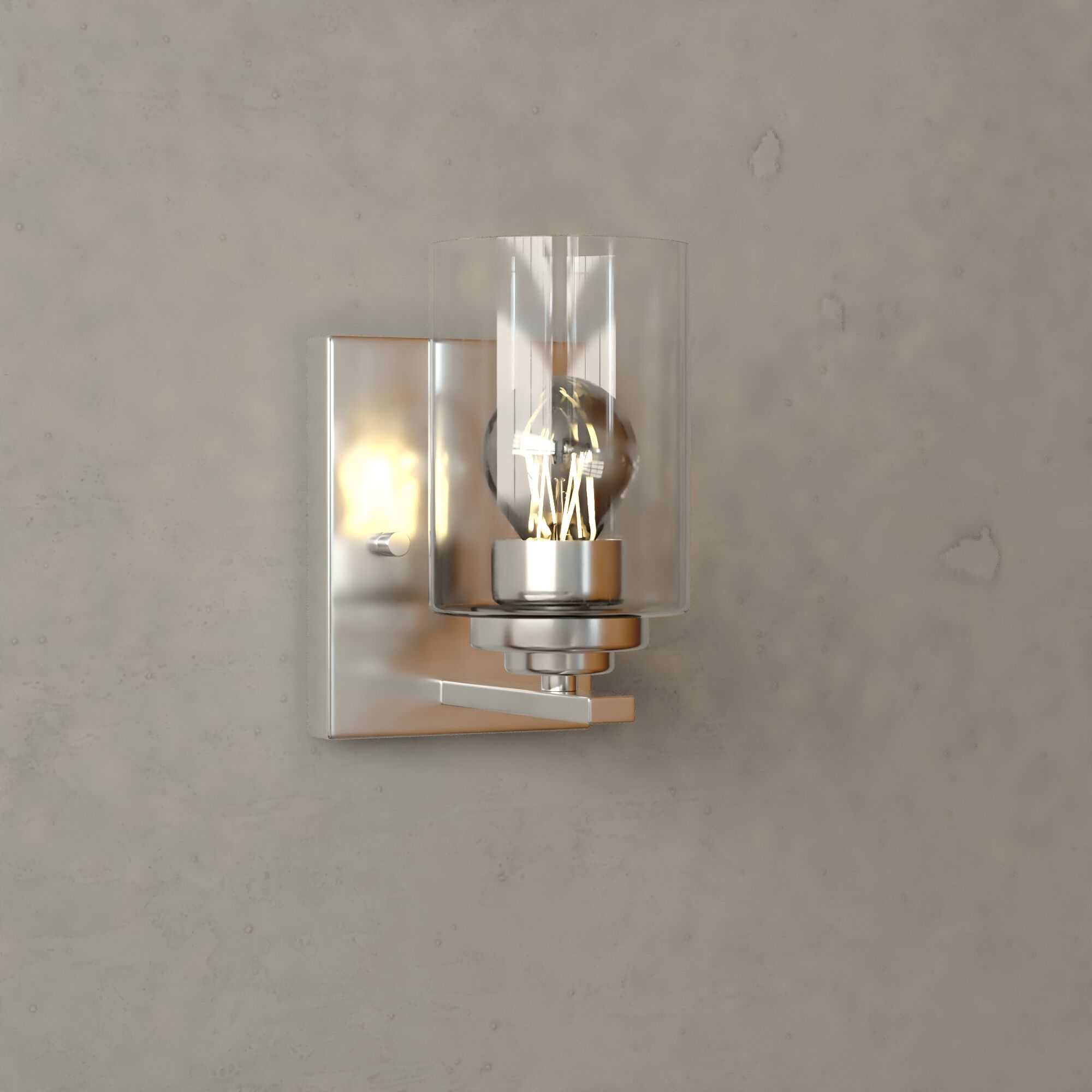 Park Ridge 1 Light 4.75 inch Satin Nickel Bathroom Light Wall Light