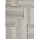 Arctica 87 X 63 inch Off-White and Black Indoor Rug, 5'3" X 7'3"