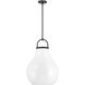Mansfield 1 Light 18 inch Matte Black Pendant Ceiling Light