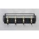 Liner 4 Light 29 inch Black/Satin Brass Bath Vanity Wall Light
