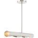Novato 3 Light 42 inch Brushed Nickel Linear Chandelier Ceiling Light
