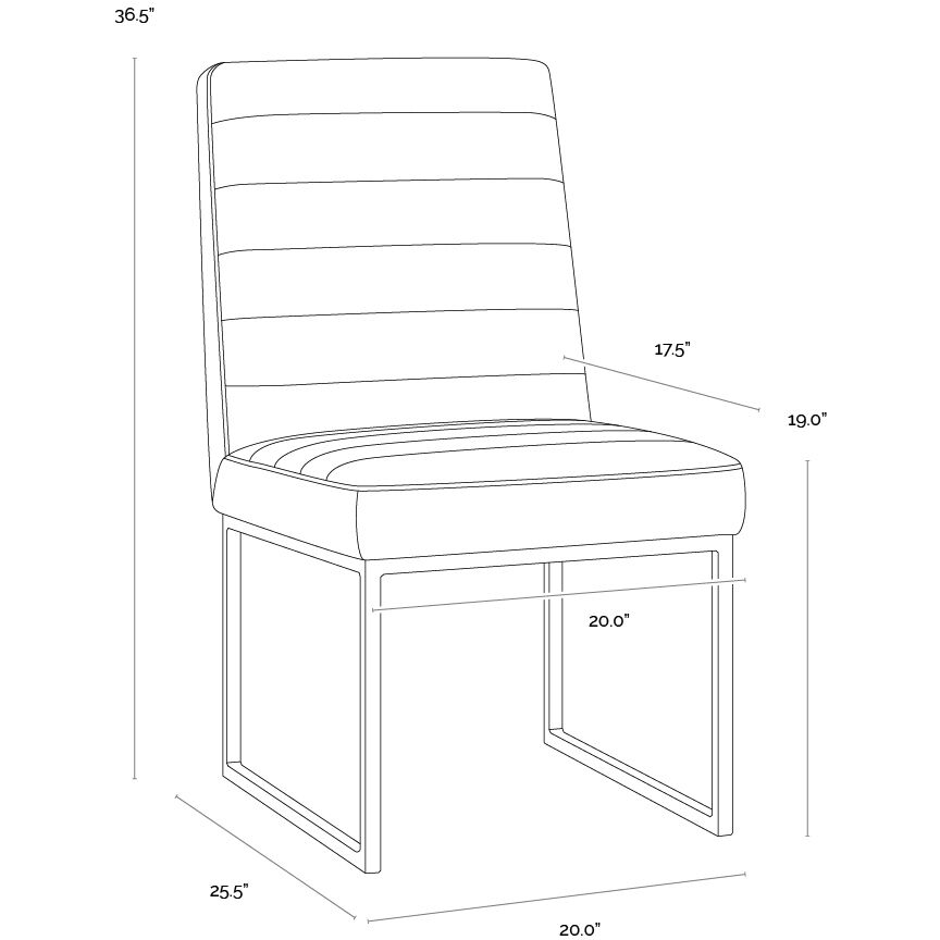 Spyros Tobacco Tan Dining Chair, Set Of 2