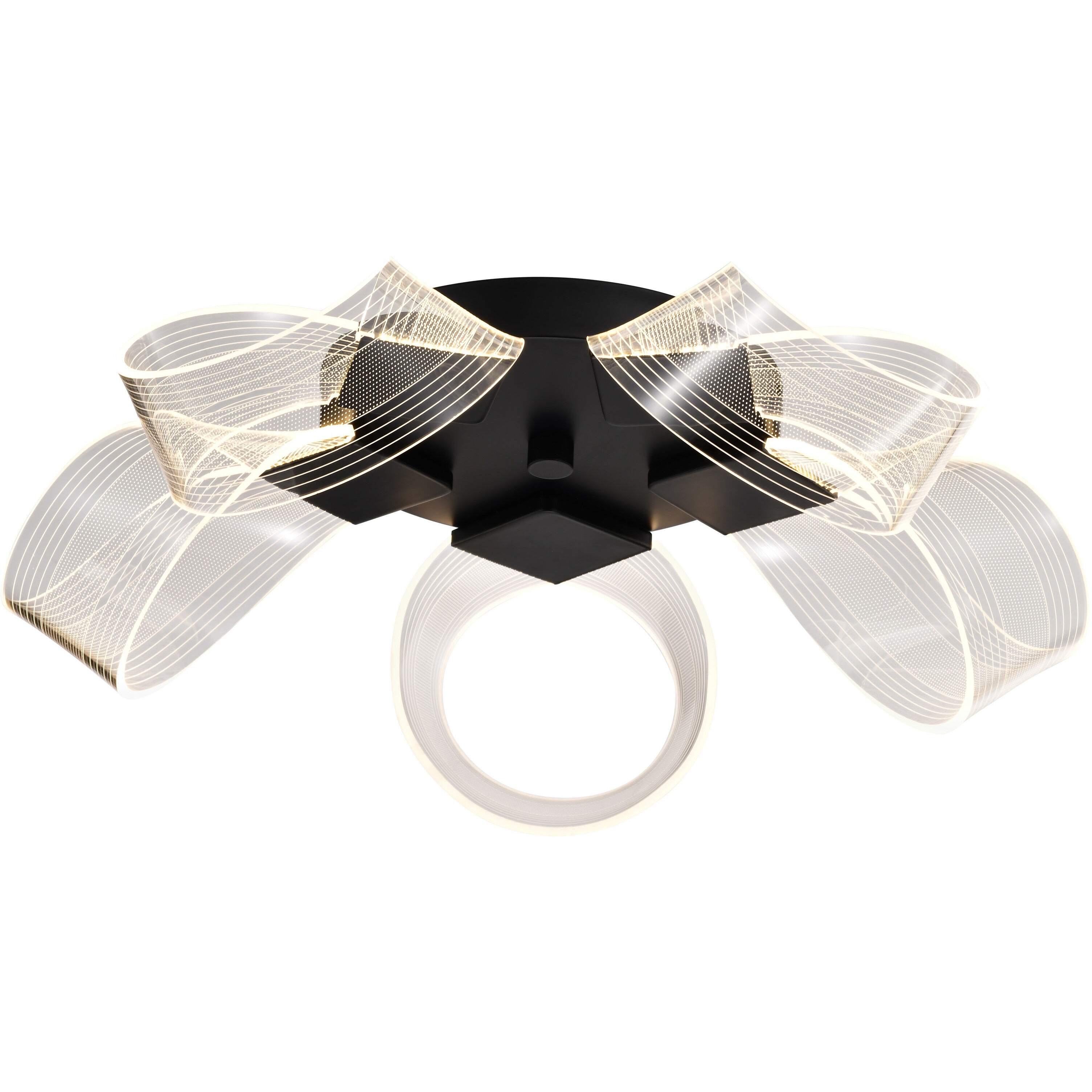 Barnett LED 20.88 inch Matte Black Flush Mount Ceiling Light