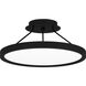 Outskirts LED 15 inch Earth Black Semi-Flush Mount Ceiling Light